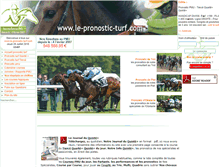 Tablet Screenshot of le-pronostic-turf.com